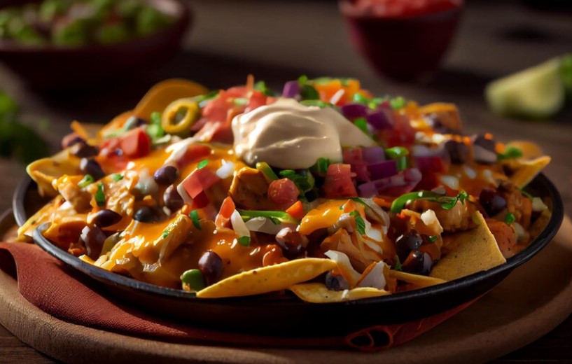 Vibrant and appetizing Doritos Catalina Taco Salad in a bowl, showcasing a mix of fresh ingredients and tangy dressing.