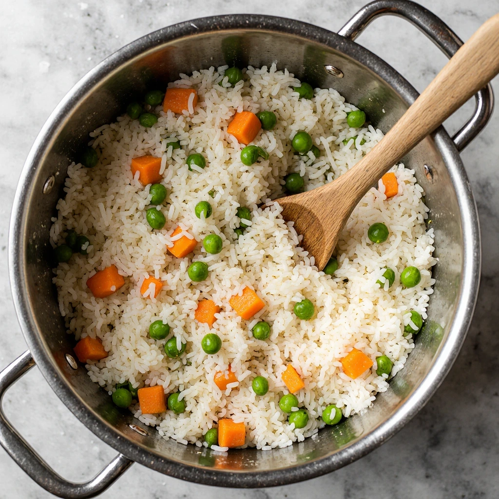 Arroz Blanco served in a bowl, classic white rice recipe for dinner